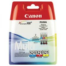 Canon CLI-521 Original MULTIPACK ,C, M, Y Ink Cartridge