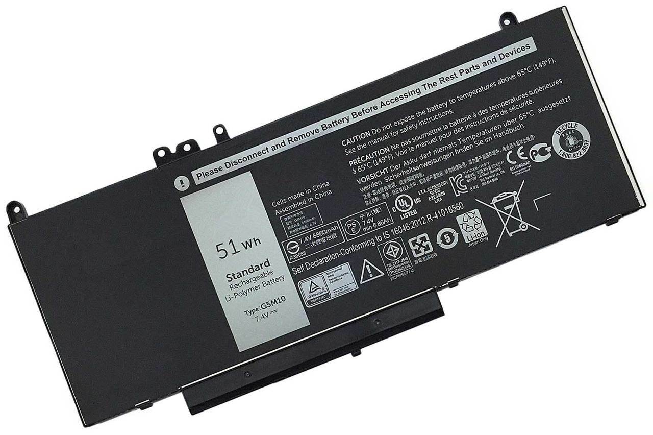 Battery for Dell Latitude,E5450,E5550,E5470,(G5M10,R9XM9,F5WW5) 7.4V,51Wh