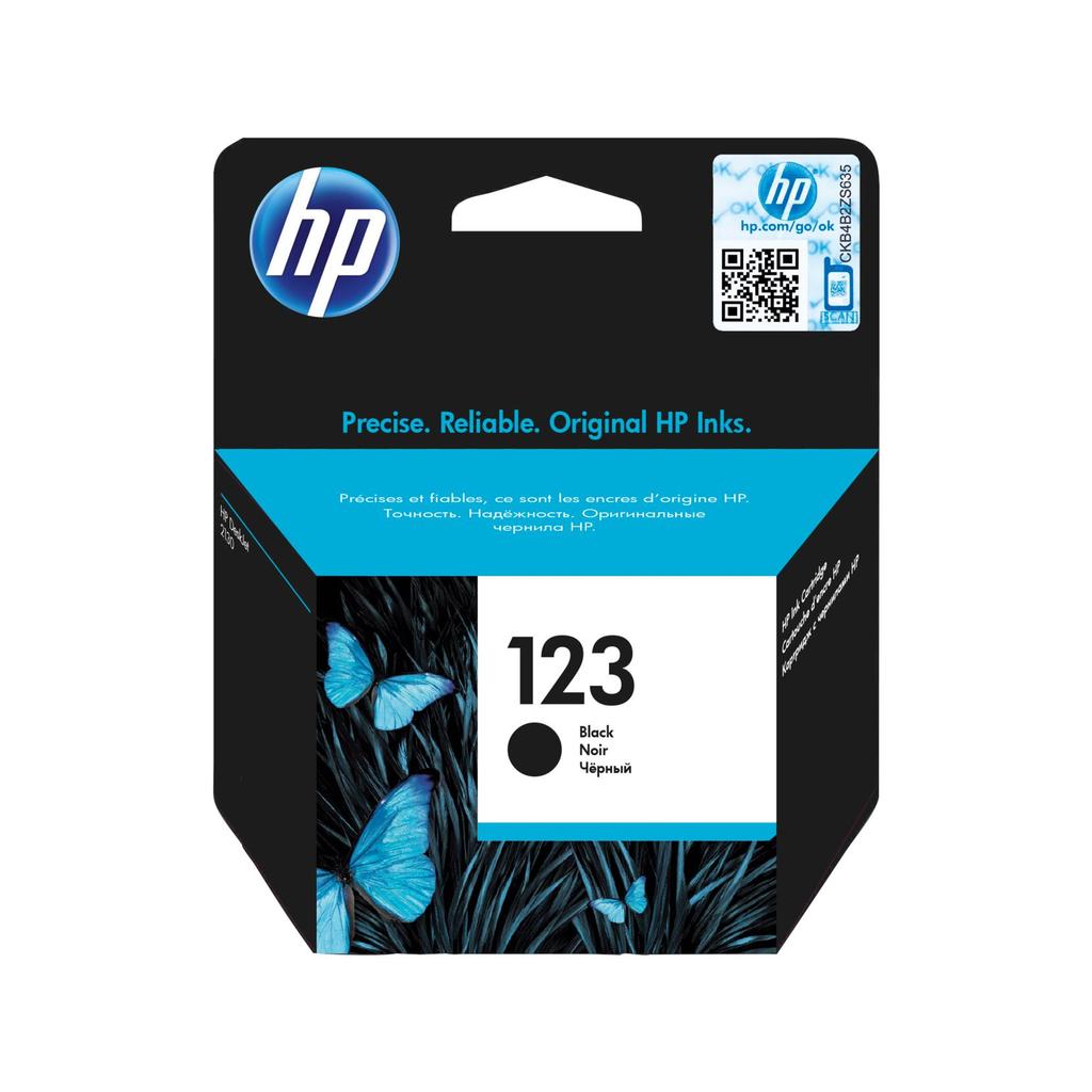 HP 123 Original Black Ink Cartridge
