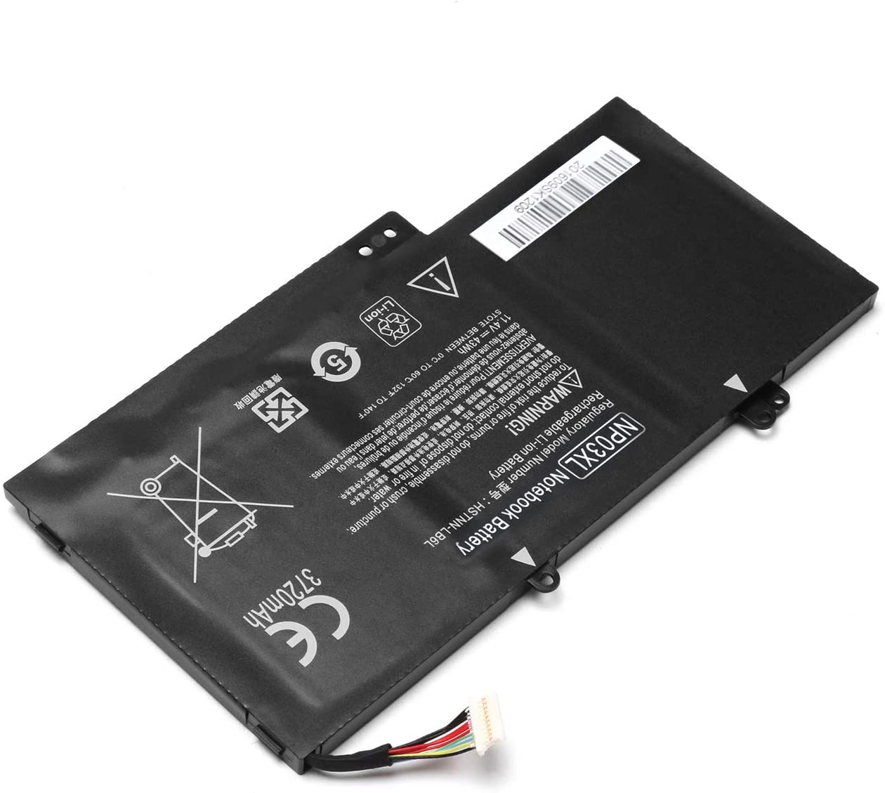 Battery For HP Pavilion X360 13s, Envy 15-U Series (HSTNN-LB6L, NP03XL)