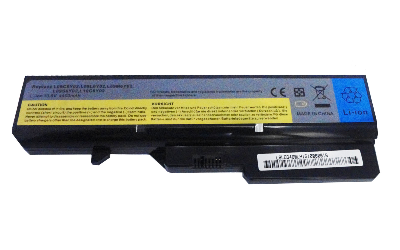 Battery for Lenovo G560,G460,B470A,B570,Z570A,Z460 ( L09M6Y02,L09C6Y02 )