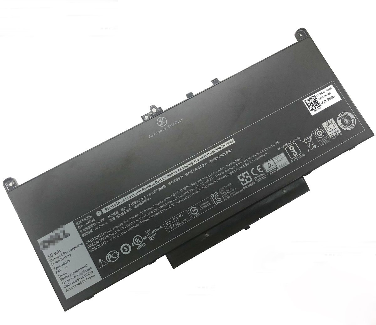 Battery for Dell Latitude E7470, E7270,(MC34Y,J60J5)