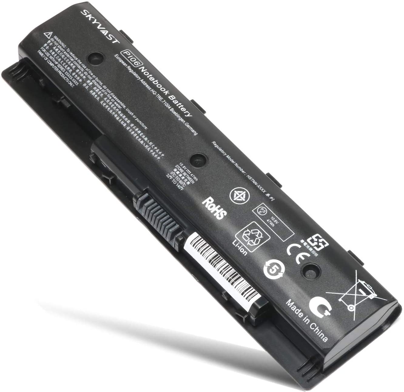 Battery For HP Envy 14,15,14-E000,15-E000,17-E100, (HSTNN-OB1K, PI06)