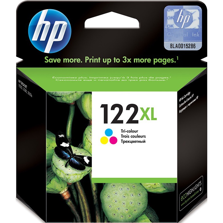 HP 122XL Original Tri -Color Ink Cartridge