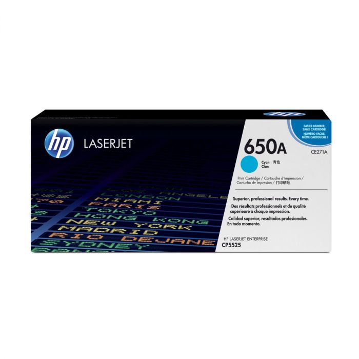 HP 650A Original Cyan Toner Cartridge
