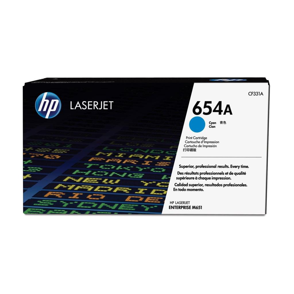 HP 654A Original Cyan Toner Cartridge