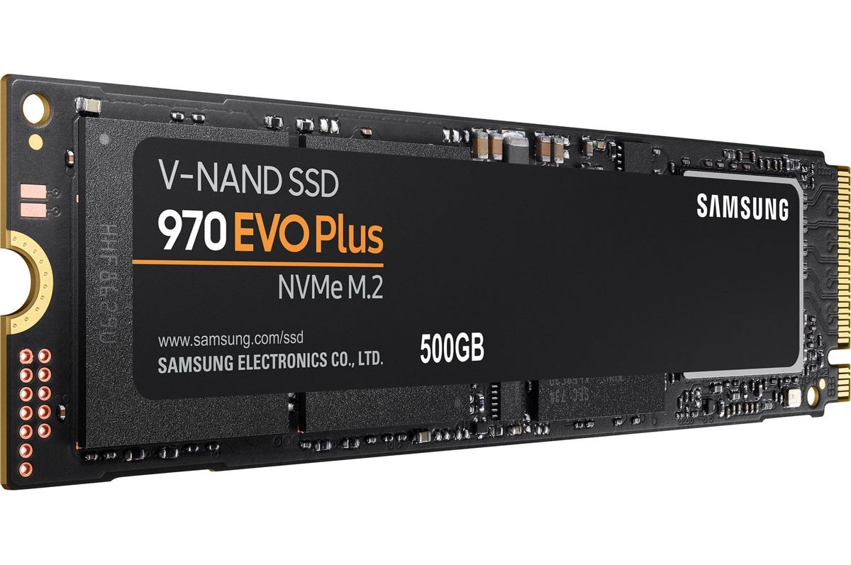 Samsung MZ-V7S500BW 970 EVO PLUS  500GB SSD, Read Speed up to 3500 MB/s, Write Speed up to 3200 MB/s,
