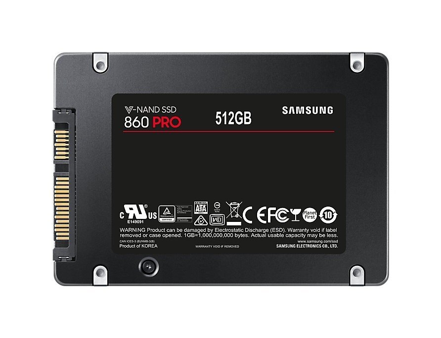 Samsung MZ-76P512BW 860 PRO 512 GB SSD, Read Speed up to 550 MB/s