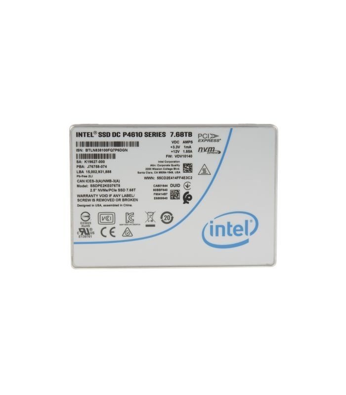 Intel® SSD DC P4610 Series (7.6TB, 2.5in PCIe 3.1 x4, NVMe 3D2, TLC)