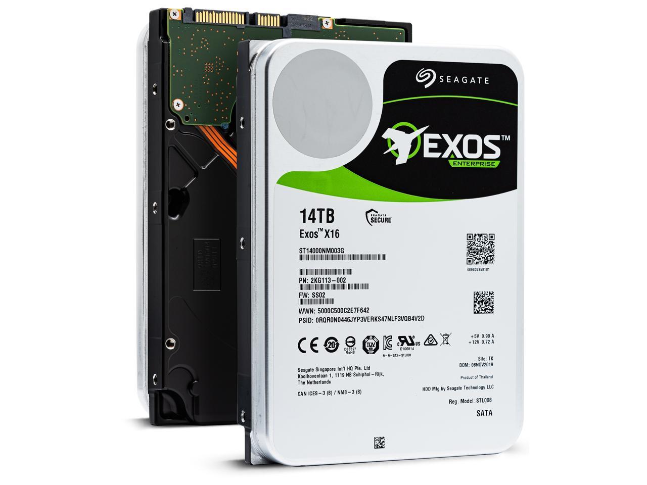 Seagate Exos X16 ST14000NM003G 14TB HDD; 3.5″