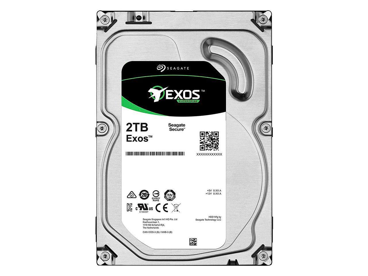 Seagate Exos 7E8 ST2000NM004A 2TB 512e/4Kn Fast Format SAS 3.5″ Drive