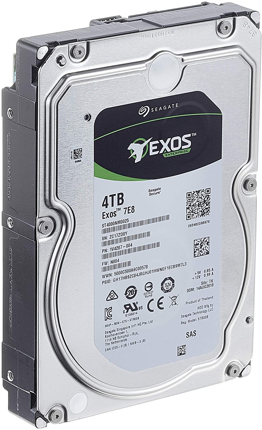 Seagate Exos 7E8 ST4000NM0025 4TB 512n SAS 3.5″ Drive