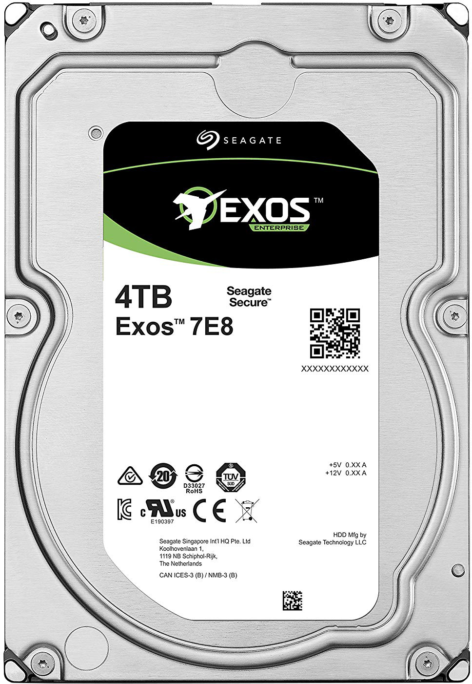 Seagate Exos 7E8 ST4000NM007A 4TB 512n SAS SED 3.5″ Drive