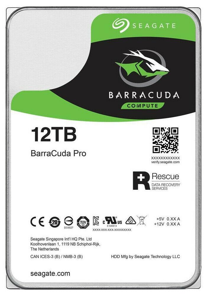 Seagate Barracuda Pro ST12000DM001 12TB 3.5″ HDD Desktop Internal drives