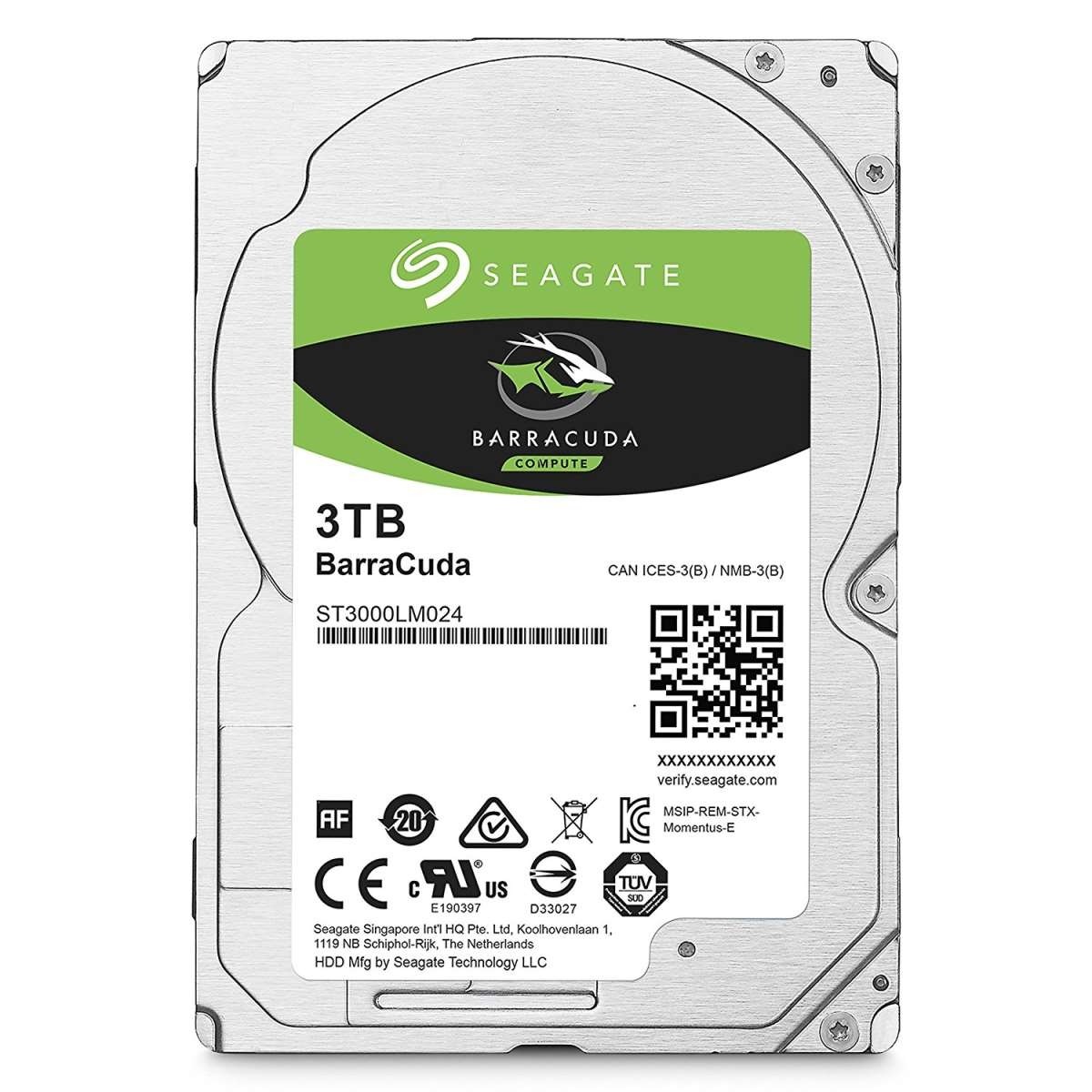 Seagate Barracuda ST3000LM024 3TB 2.5″ Notebook Drive