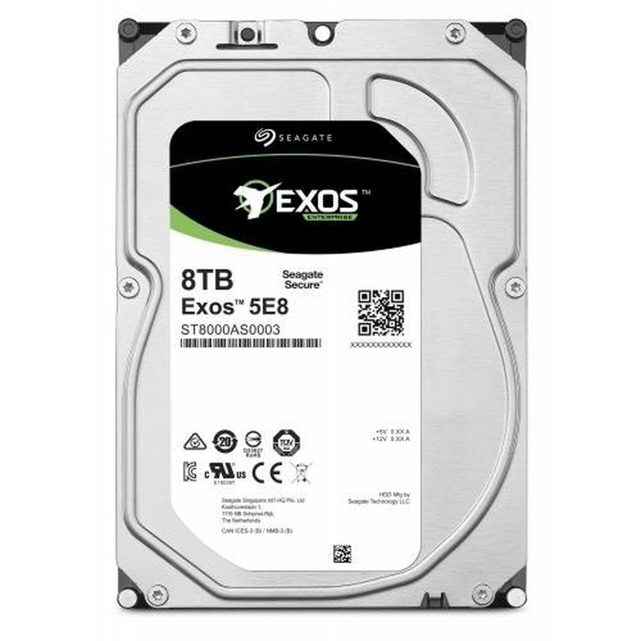 Seagate Exos 5E8 ST8000AS0003 8TB Archive Drive; 512e SATA 3.5″ Drive