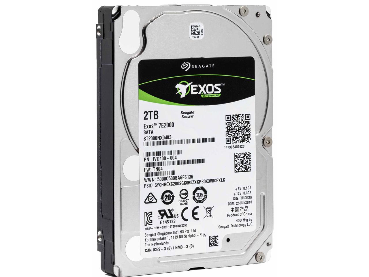 Seagate Exos 7E2000 ST2000NX0253 2TB 512e SATA 2.5″ Drive
