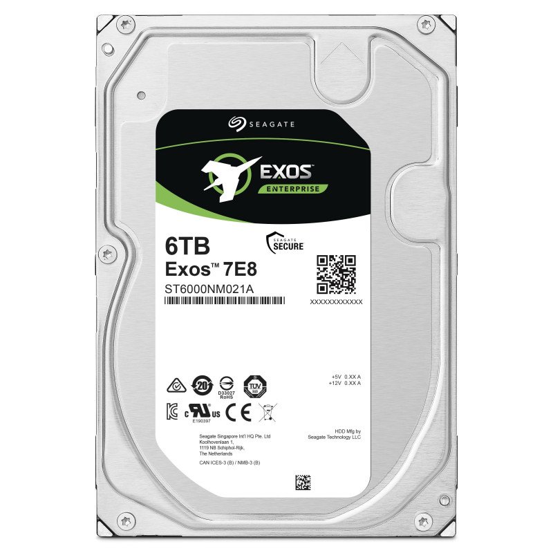 Seagate Exos 7E8 ST6000NM021A 6TB 512e/4Kn Fast Format SATA 3.5″ Drive