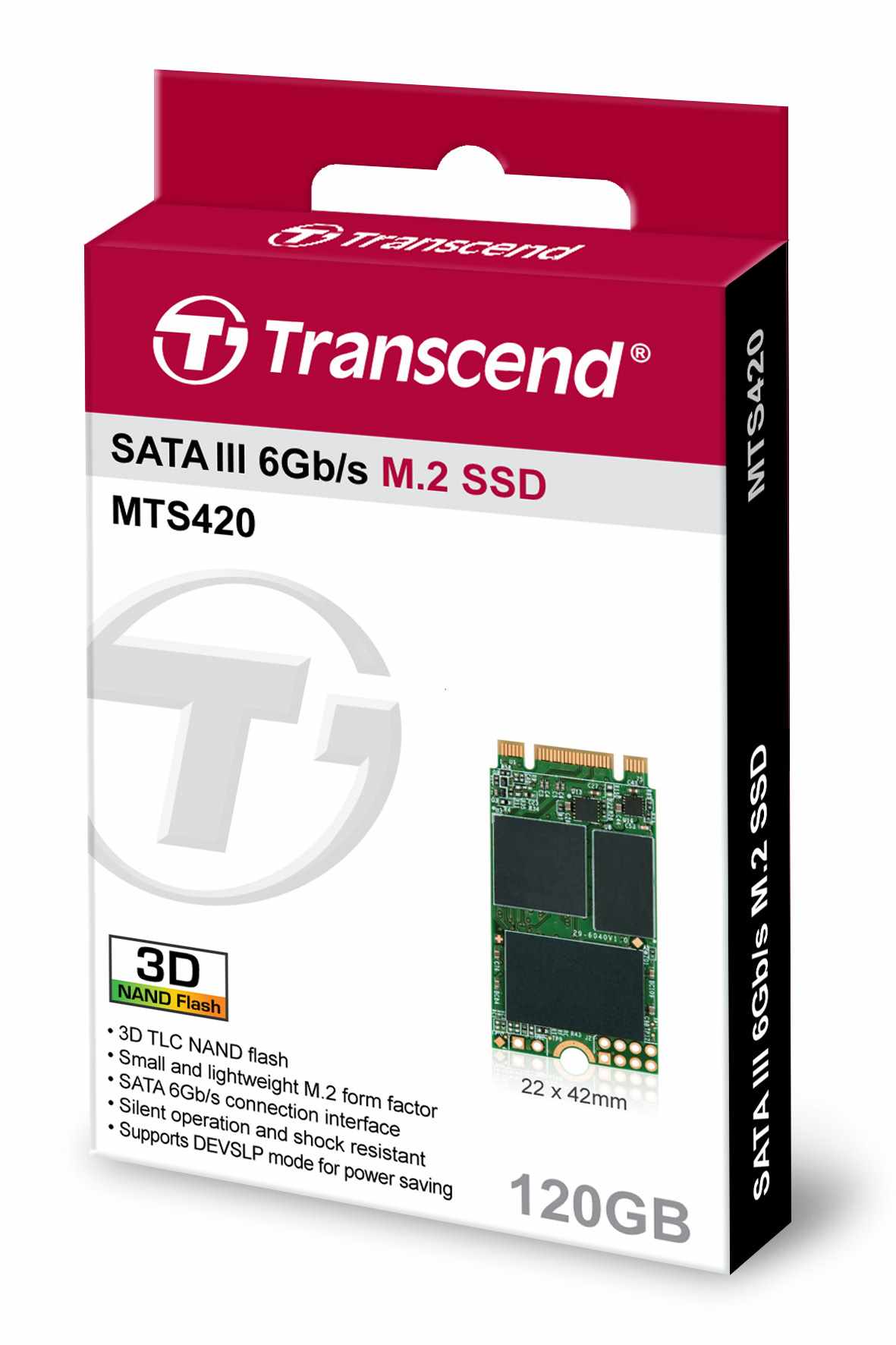 Transcend MTS420 Series 120GB M.2 2242 SATA 6Gb/s SSD