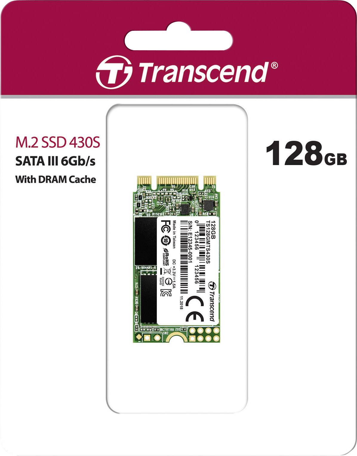 Transcend MTS430 Series 128GB M.2 2242 SATA 6Gb/s SSD