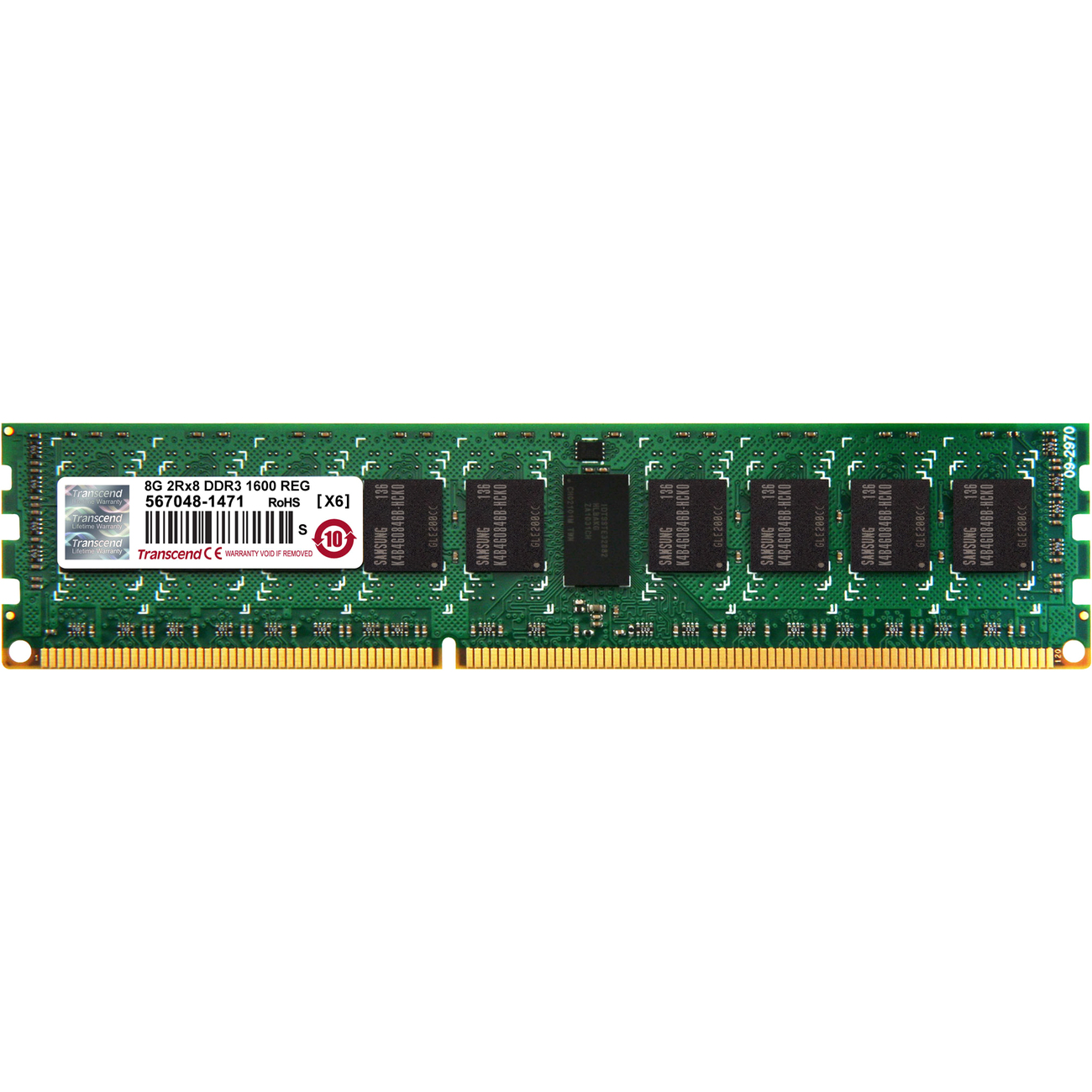 Transcend 8GB Registered ECC DDR3-1600 240-Pin REG-DIMM