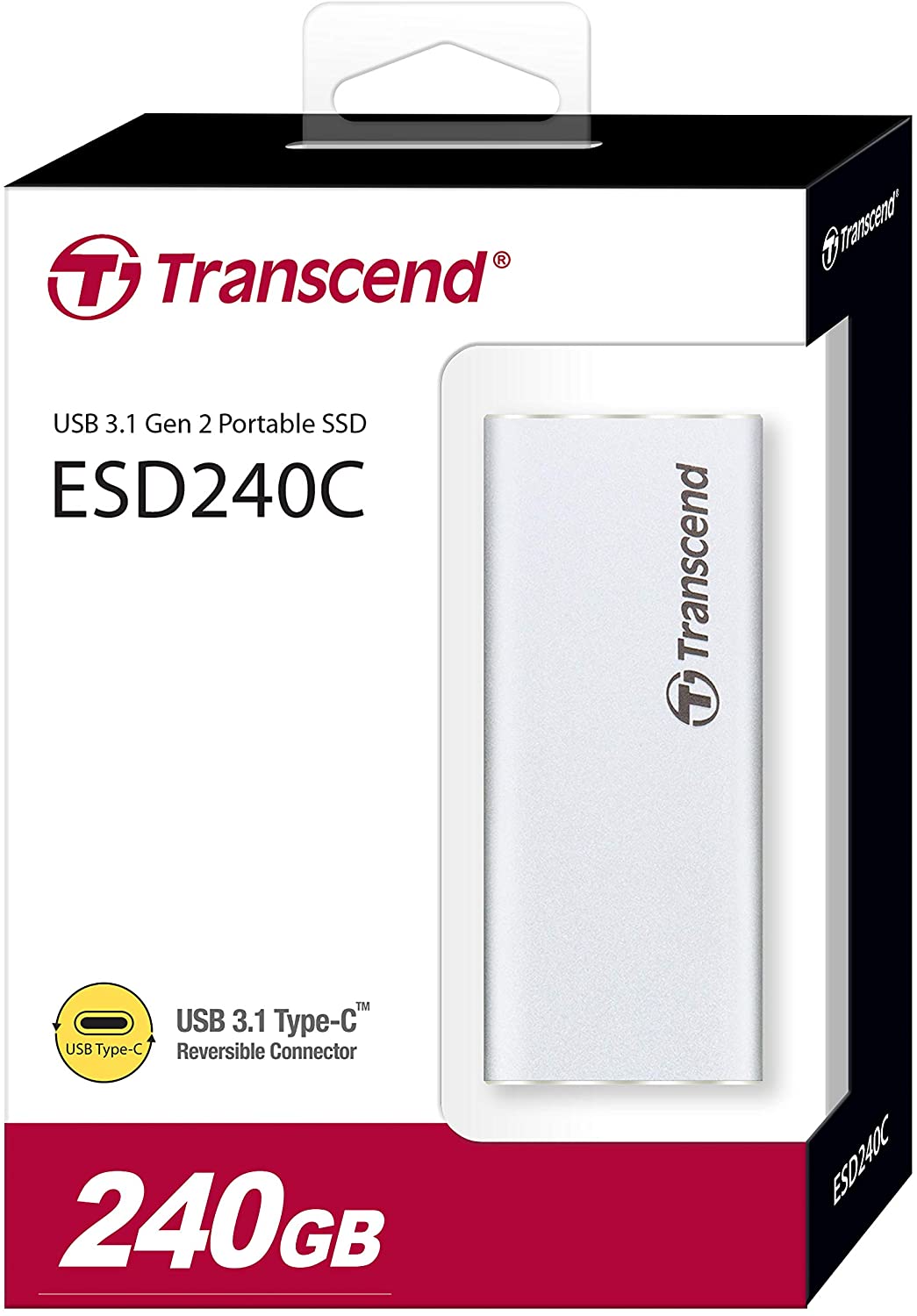 Transcend 240GB ESD250C Ultra Compact Alumium Portable External SSD