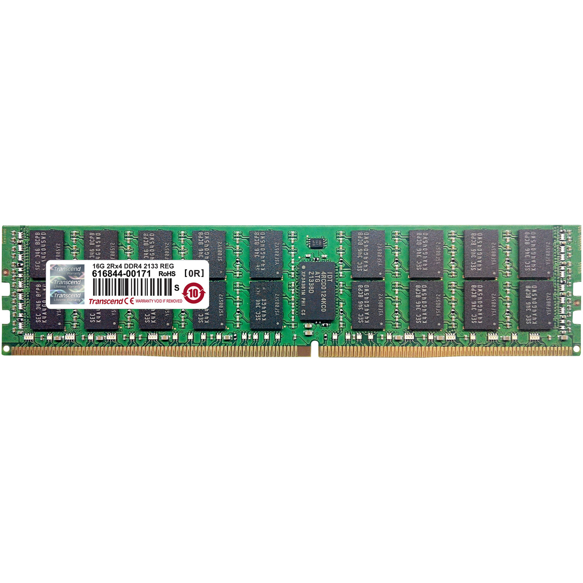 Transcend 16GB Registered ECC DDR4-2133 288-Pin REG-DIMM