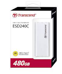 Transcend 480GB ESD250C Ultra Compact Alumium Portable External SSD