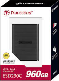 Transcend ESD230C 960GB USB3.1/USB Type A and Type C OTG Portable External SSD