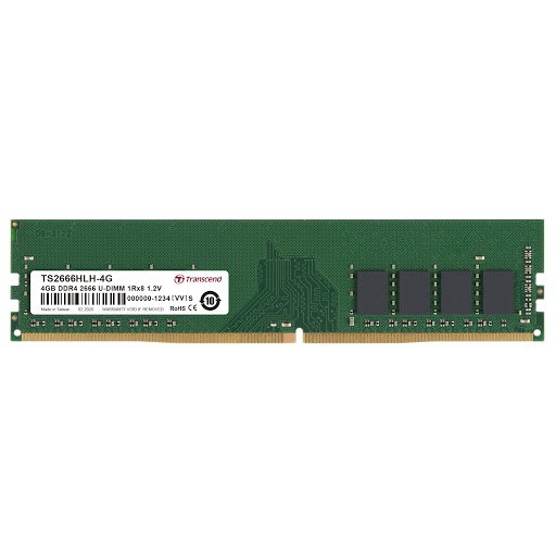 Transcend 4GB DDR4-2666 288-Pin Desktop DIMM