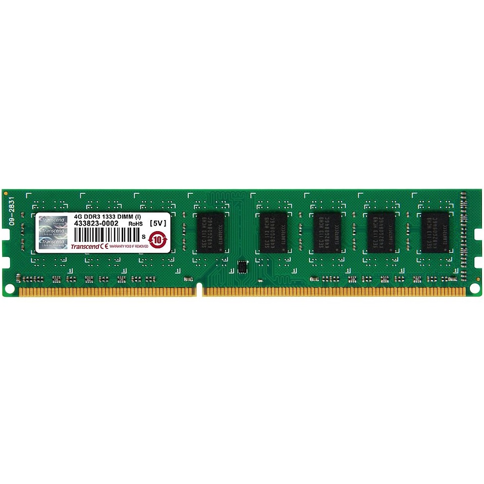 Transcend 4GB Unregistered ECC DDR3-1333 240-Pin ECC DIMM