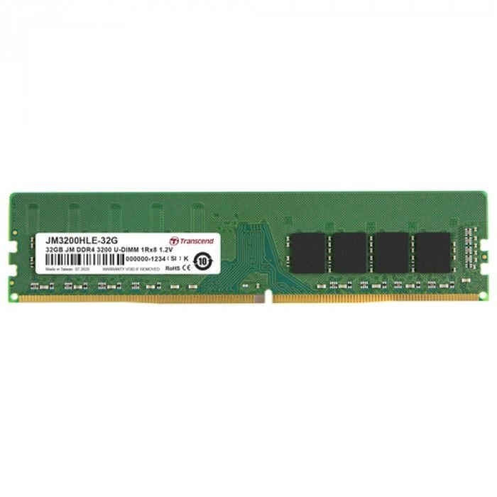 Transcend JetRam™ 32GB DDR4-3200 288-Pin Desktop DIMM