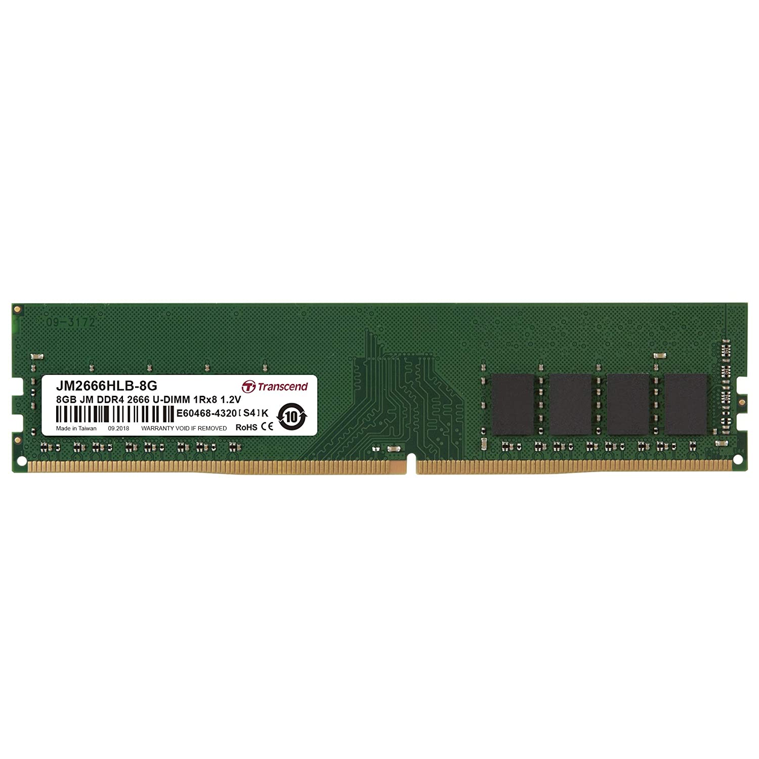 Transcend JetRam™ 8GB DDR4-2666 288-Pin Desktop DIMM