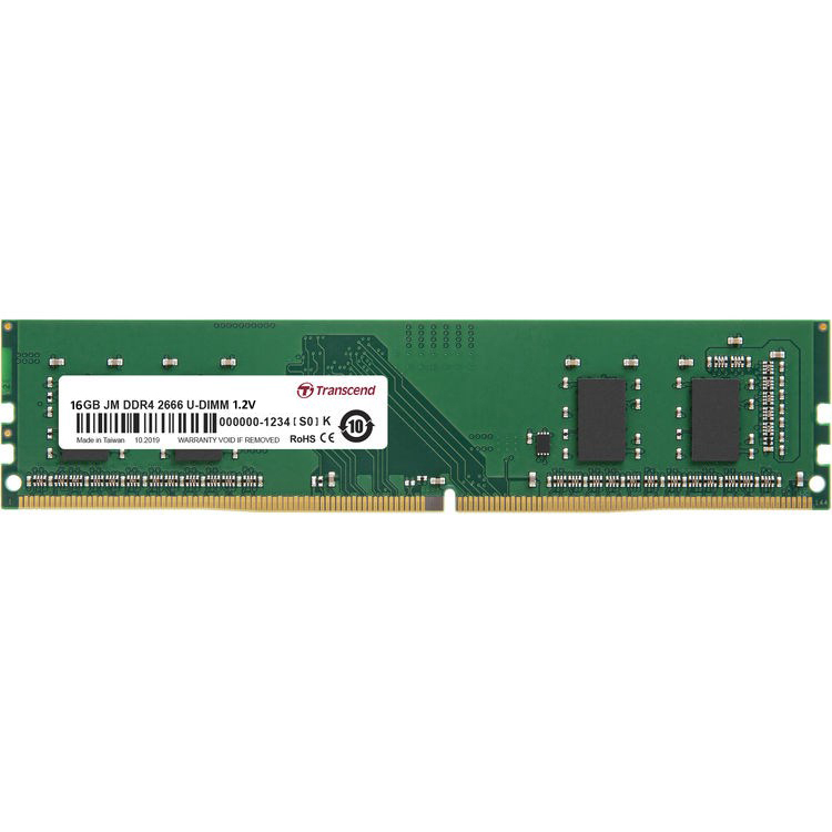 Transcend JetRam™16GB DDR4-2666 288-Pin Desktop DIMM