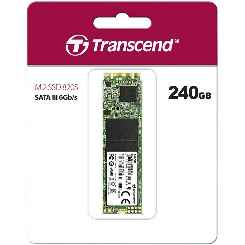 Transcend MTS820 Series 240GB M.2 2280 SATA 6Gb/s SSD