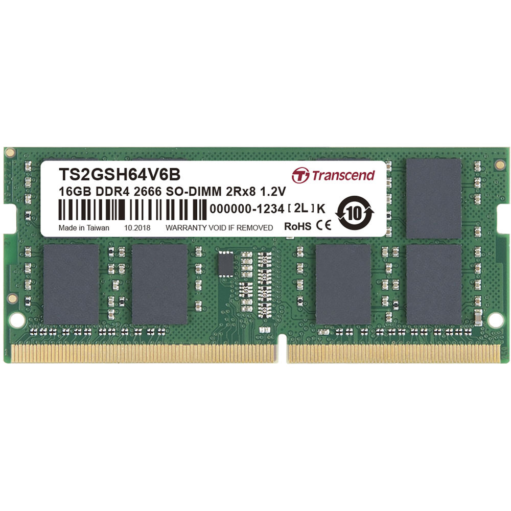 Transcend 16GB DDR4-2666 260-Pin Notebook SO-DIMM