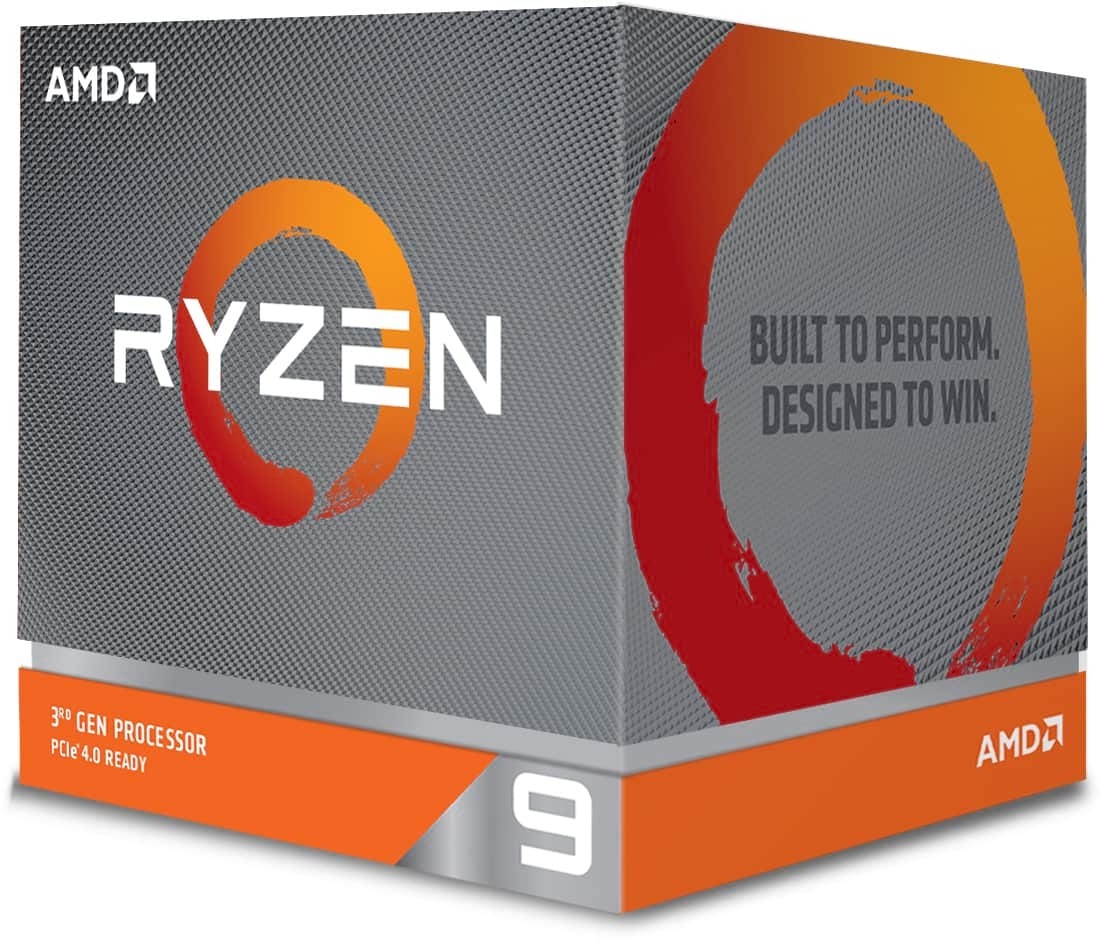 AMD RYZEN 9 3900x 7nm SKT AM4 CPU; 12 Core/24 Thread Base Clock 3.8GHz, Max Boost Clock 4.6GHz ,