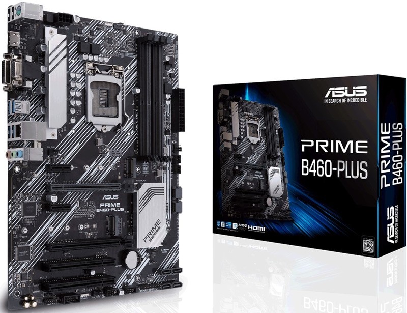 ASUS PRIME B460-PLUS Intel® Socket 1200 for 10th Gen Intel® Core™, Pentium® Gold and Celeron® Processors
