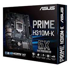 ASUS PRIME H310M-K R2.0 LGA1151 socket for 8th Generation Intel® Core™ i7/ i5/ i3 Pentium® and Celeron® processors