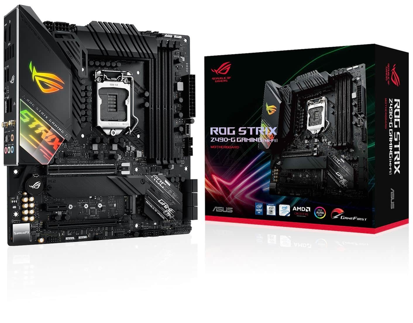 ASUS ROG STRIX Z490-G GAMING Intel® Socket 1200 for 10th Gen Intel® Core™, Pentium® Gold and Celeron® Processors