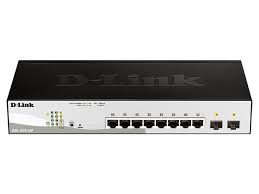 D-Link 8 Port PoE 10/100/1000Mbps Desktop Ethernet Switch, 2 Gigabit SFP Ports