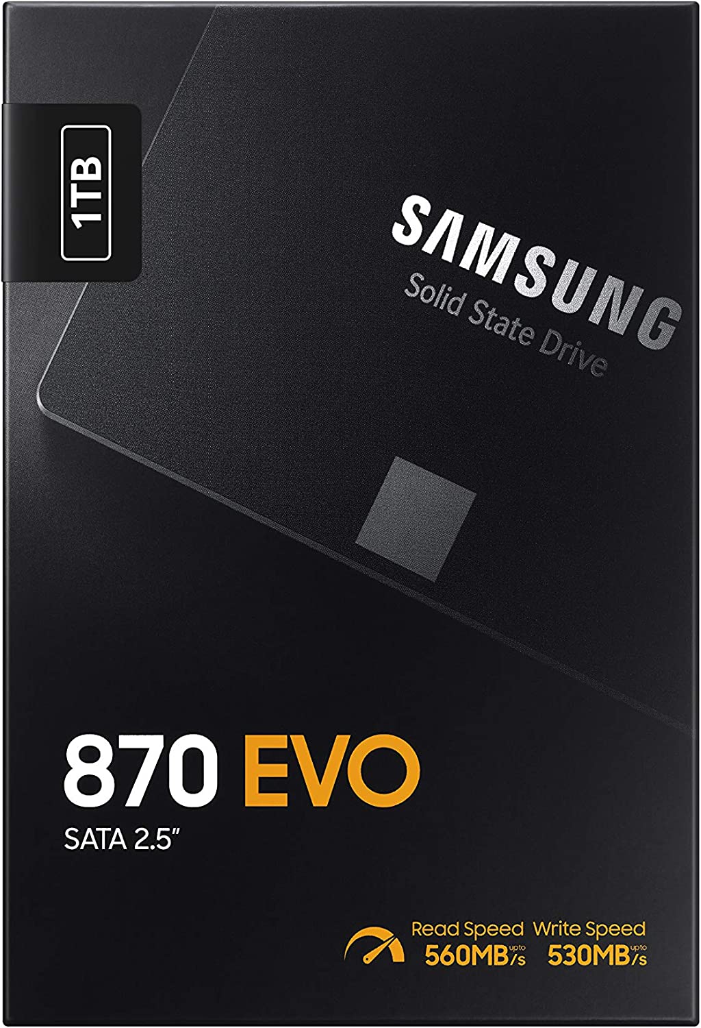 SAMSUNG 870 EVO 1TB 2.5 Inch SATA III Internal SSD (MZ-77E1T0B/AM)