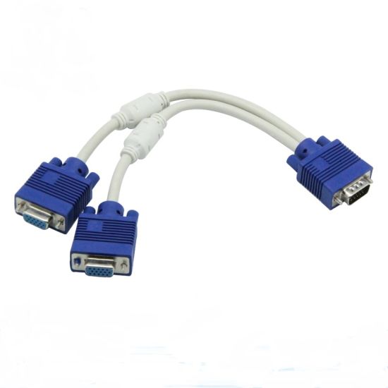 VGA Splitter 1 to 2  Y-Shape (15Pin)