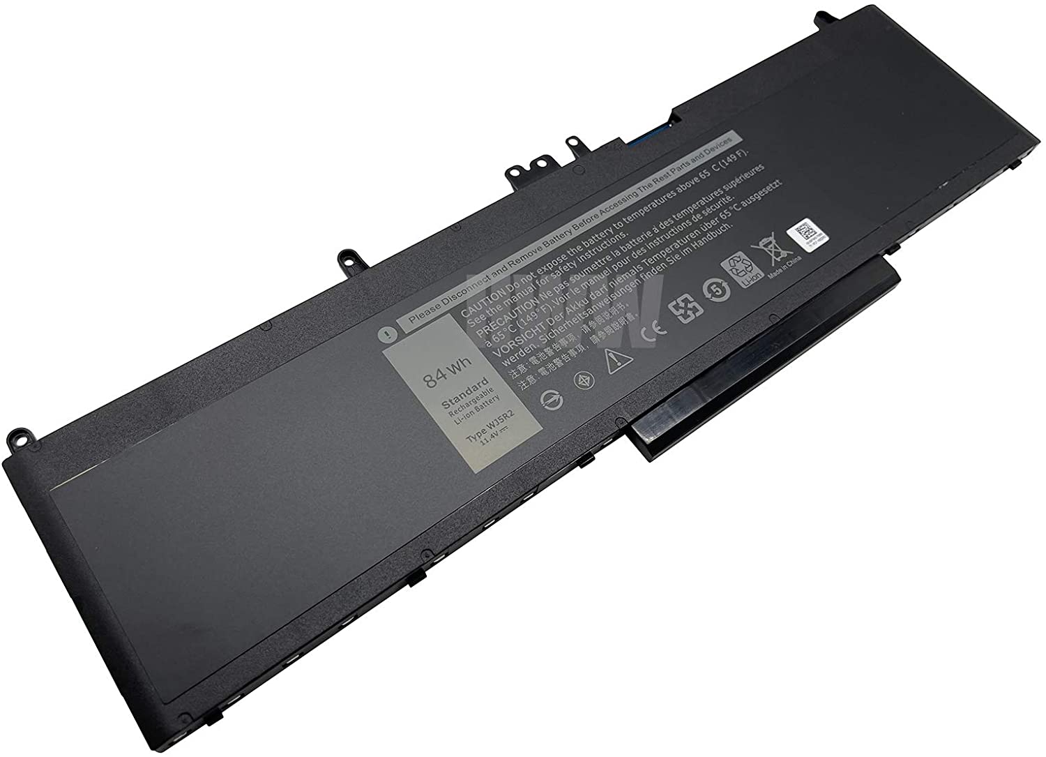 Battery for Dell Precision 3510, Latitude E5570 -11.4V, 84Wh ( WJ5R2 )