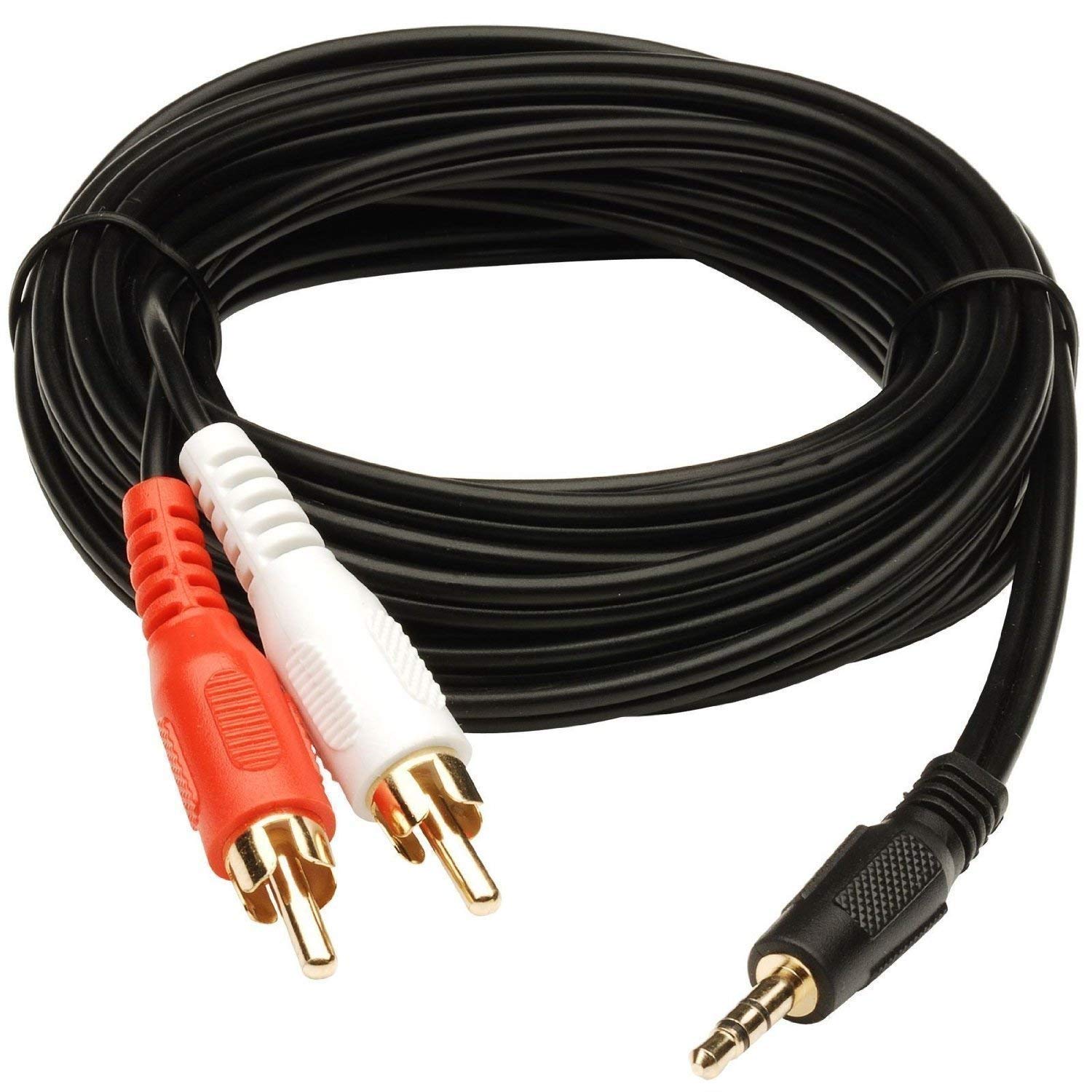 Male Stereo Auxiliary Audio Jack to Audio RCA Cable  3.5mm- 1.5 Meter